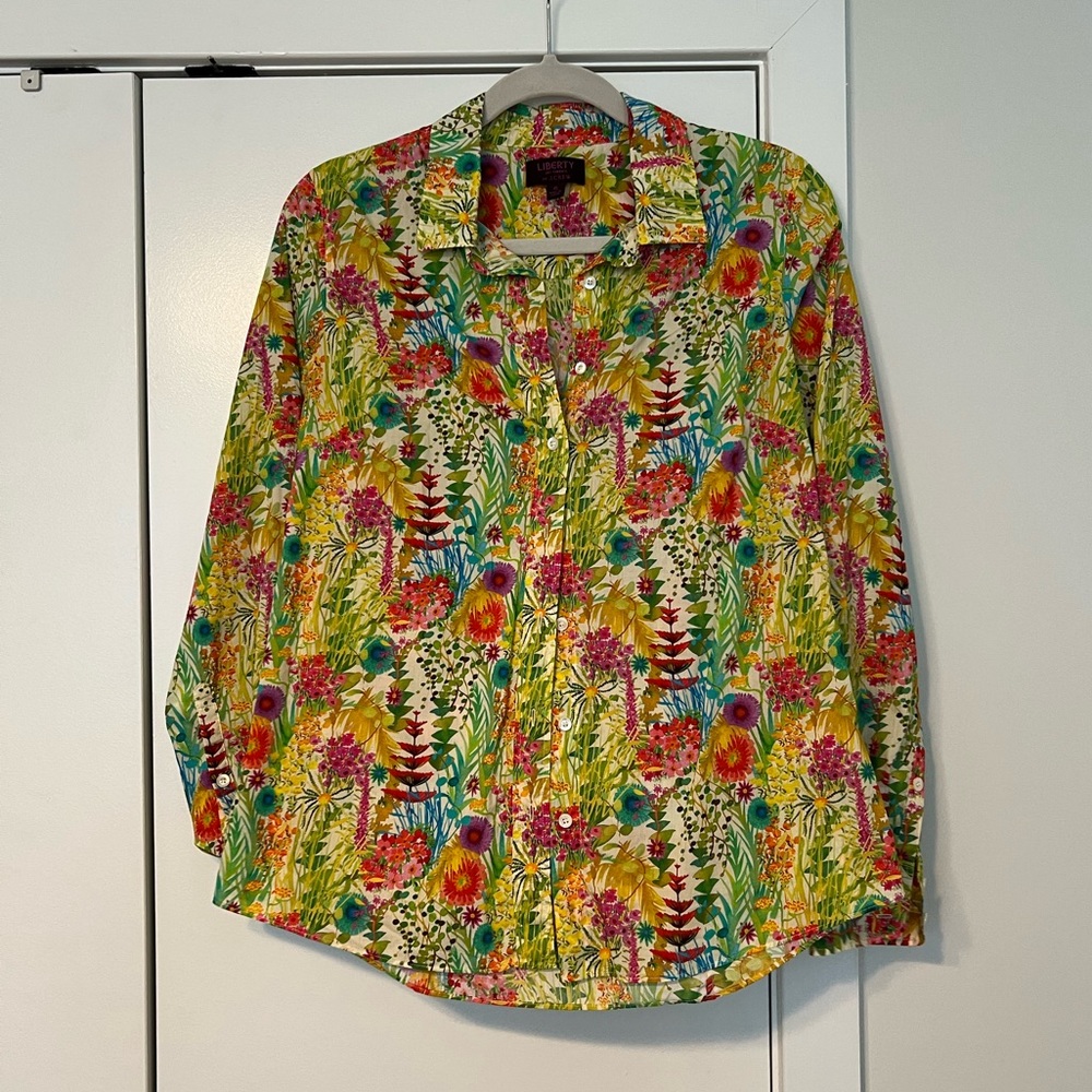 J. Crew button up, Liberty Fabric